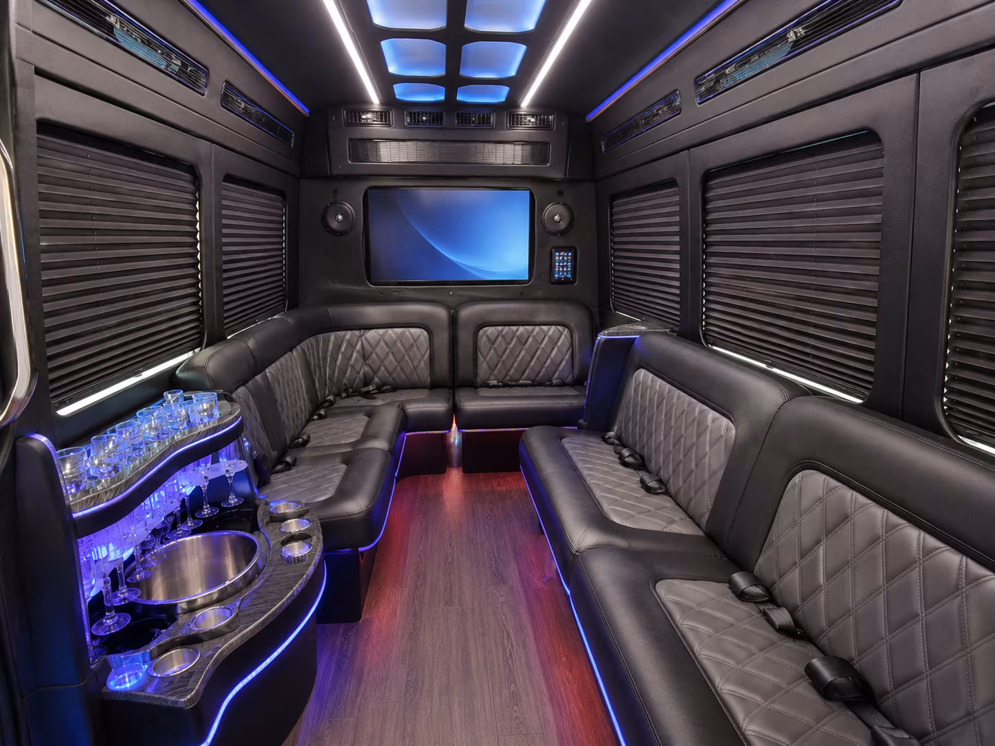 federal way party bus interior